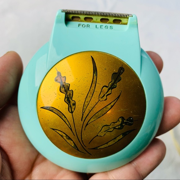 Vintage Beauty Lady Sunbeam electric razor Model LS Turquoise Shavemaster in box - Picture 5 of 10